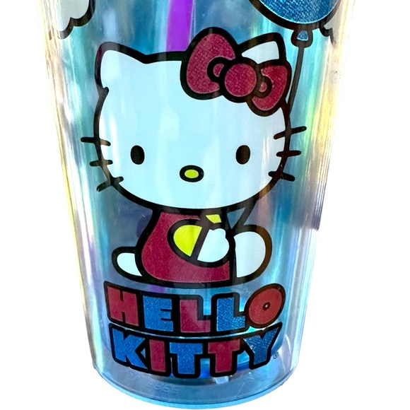 RARE Hello Kitty Tumbler Collectible Glitter Balloon Sanrio 16 Oz Travel Cup - Picture 7 of 10